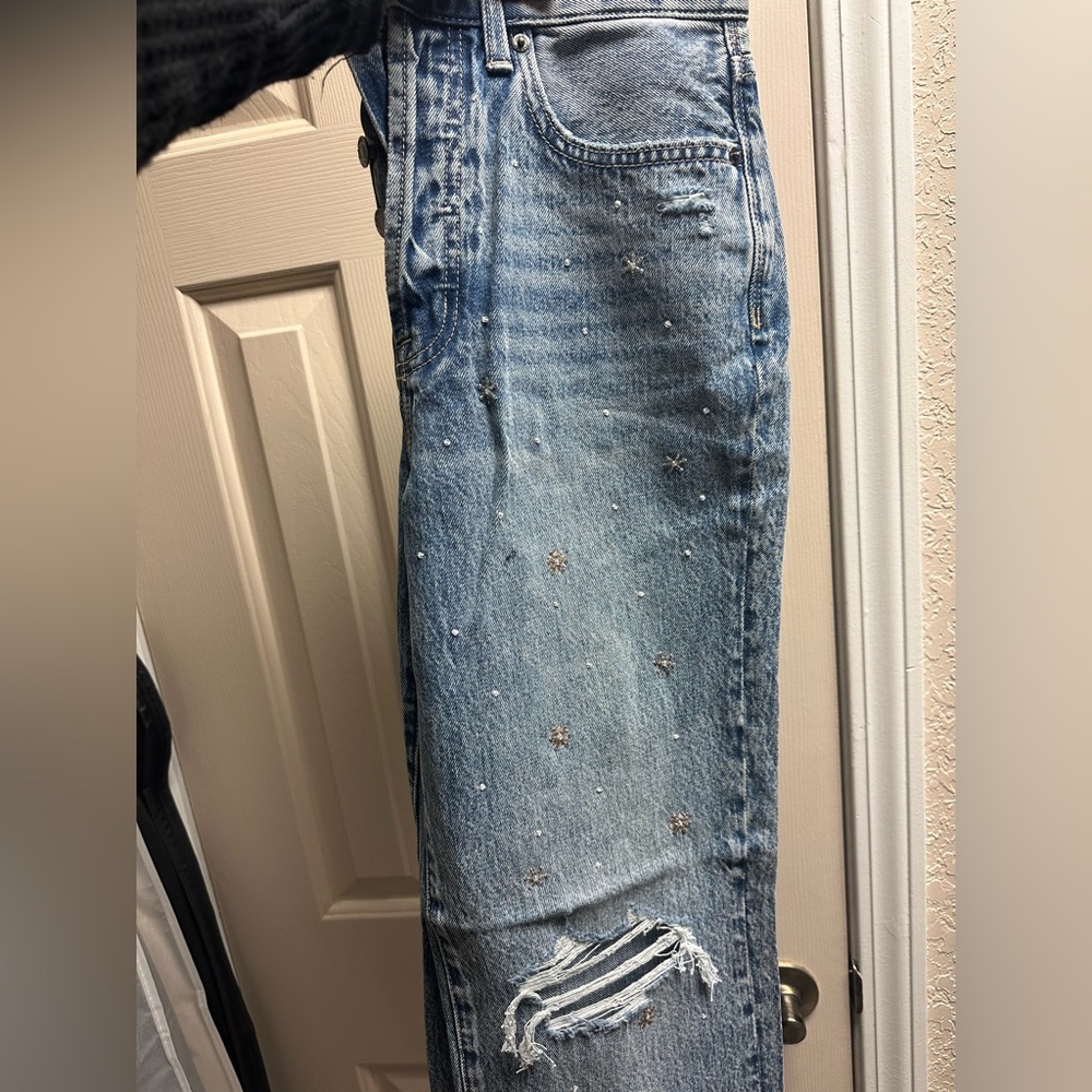 Pistola Cassie Super High Rise Sparkle Jeans - NWT - size 27